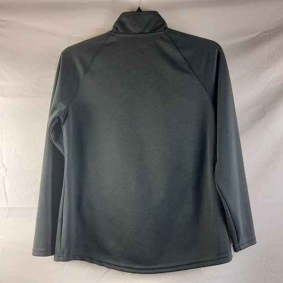 Avia 1/4 zip quilted front kangaroo pocket Dark Gray pullover top Large 12-14 - Picture 2 of 7